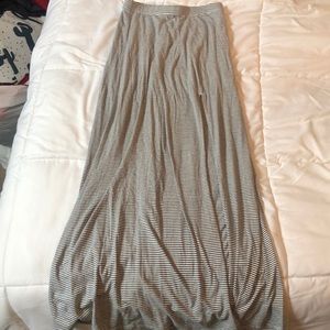 Striped maxi skirt